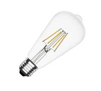 LEDKIA Bombilla Filamento LED E27 6W 720 lm ST64 No Flicker 4000K Blanco N