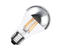 Ledkia Bombilla Filamento LED E27 8W 800 lm A60 Regulable Chrome Reflect No Flicker 2200K Súper Cálido