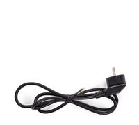 Ledkia Cable Eléctrico Manguera 2m con Enchufe Europeo Negro Black