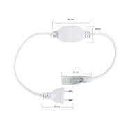 Ledkia Cable Rectificador Corriente IP67 Tira LED 220V AC Corte 25/100cm - Alta Calidad