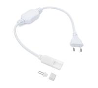 Ledkia Cable Rectificador para Tira LED 220V AC SMD2835 IP65 Ancho 12mm Monocolor Blanco