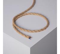 Ledkia Cable Textil Eléctrico Trenzado Natural 1 m