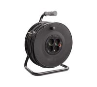 Ledkia Carrete Alargador de Cable 40m 3x1.5mm con sistema Anti-Twist Negro