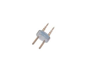 LEDKIA Conector 2 Pin Manguera LED Redonda 220V AC IP65 Corte 100 cm Blanco
