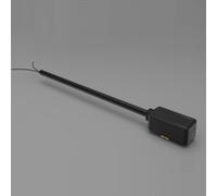 Ledkia Conector con Cable para Fuente Alimentación Externa Carril Magnético 25mm SuperSlim Negro Black