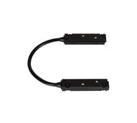 Ledkia Conector Latiguillo Esquina para Carril Magnético 20mm Negro Black