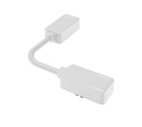 Ledkia Conector Latiguillo Esquina para Carril Magnético 25mm SuperSlim Empotrado/Suspensión Blanco White