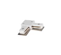 Ledkia Conector Tipo L para Carril Monofásico Aluminio Blanco Black