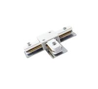 Ledkia Conector Tipo T para Carril Monofásico Aluminio Blanco White