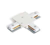 LEDKIA Conector Tipo T para Carril Monofásico Empotrable Aluminio Blanco