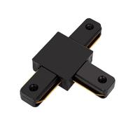 LEDKIA Conector Tipo T para Carril Monofásico PC Negro