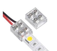 LEDKIA Conector Tira LED 12/24V DC Cable con Tornillo 10 mm