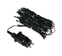 Ledkia Cortina de Guirnaldas LED 3m Short Negro 3000K Blanco Cálido 3000k warm white