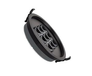 LEDKIA Downlight LED 30W Circular AERO UGR13 Corte Ø 205 mm Negro 4000K Bla
