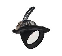 Ledkia Downlight LED 60W Circular Direccionable OSRAM CCT 120 lm/W LIFUD Corte Ø 200 mm Negro No Flicker Seleccionable (Cálido-Neutro) No flicker selectable (warm-neutral)
