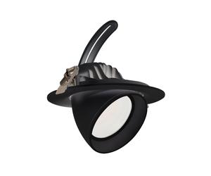 Ledkia Downlight LED 60W Circular Direccionable OSRAM CCT 120 lm/W LIFUD Corte Ø 200 mm Negro No Flicker Seleccionable (Cálido-Neutro) No flicker selectable (warm-neutral)