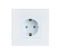 Ledkia Enchufe Tipo F Schuko WiFi Con Marco de Cristal Modern