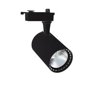 LEDKIA Foco Carril LED Monofásico 30W Bron Negro 4000K Blanco Neutro