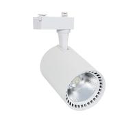 LEDKIA Foco Carril LED Monofásico 40W Bron Blanco 3000K Blanco Cálido
