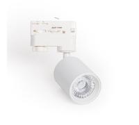 LEDKIA Foco Carril LED Trifásico 10W Regulable Mallet Blanco 4000K Blanco N | No Flicker UGR15 | Orientable | COB Avanzada | Ángulo de 15º; Blanco Neutro 4000K