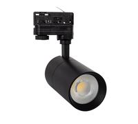 LEDKIA Foco Carril LED Trifásico 20W Regulable CCT Seleccionable Mallet Neg