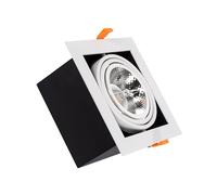 LEDKIA Foco Downlight LED 15W Kardan AR111 Corte 165x165 mm 4000K Blanco Ne