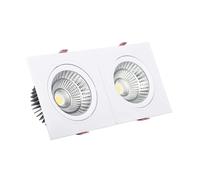 Ledkia Foco Downlight LED 30W Rectangular Madison Corte 260x120 mm 3000K Blanco Cálido 3000k warm white