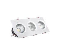 Ledkia Foco Downlight LED 30W Rectangular Madison Corte 315x95 mm 3000K Blanco Cálido 4000k neutral white