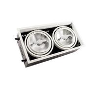 Ledkia Foco Downlight LED 30W Regulable Kardan AR111 Corte 315x165 mm No Flicker 2700K Blanco Cálido No flicker 4000k neutral white