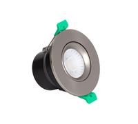 Ledkia Foco Downlight LED 5-8W Ignífugo Circular Regulable IP65 Corte Ø 65 mm Solid Design Ajustable Blanco Seleccionable (Cálido-Neutro) Selectable chrome (neutral-cold)