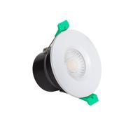 Ledkia Foco Downlight LED 5-8W Ignífugo Circular Regulable IP65 Corte Ø 65 mm Solid Design Blanco Seleccionable (Cálido-Neutro) Black selectable (warm-neutral)