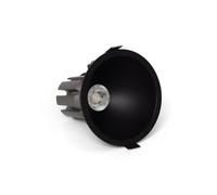LEDKIA Foco Downlight LED 9W / 12W Cónico Areni Corte Ø 100 mm 2700K Negro