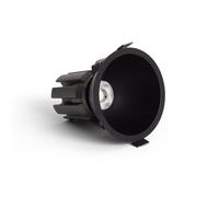 LEDKIA Foco Downlight LED 9W / 12W Cónico Areni Corte Ø 85 mm 4000K Negro B