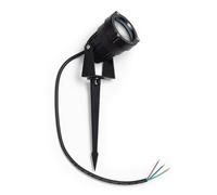 LEDKIA Foco Exterior GU10 Aluminio con Pincho Simba Negro