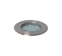 LEDKIA LIGHTING Foco Exterior LED 7W Empotrable Suelo Inox Veyra 3000K Blanco Cálido