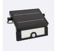 Ledkia Foco Proyector LED Solar Murat 6W IP54 con Sensor de Movimiento PIR y Crepuscular 4000K Blanco Neutro