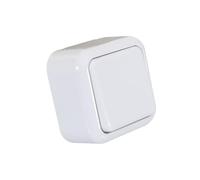 LEDKIA Interruptor de Superficie Simple Conmutado Blanco