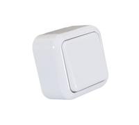 Ledkia Interruptor de Superficie Simple Conmutado Blanco White
