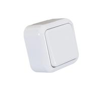 Ledkia Interruptor de Superficie Simple de Cruzamiento Blanco