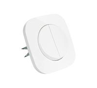 Ledkia Interruptor Doble Conmuntado Classic Round Blanco White