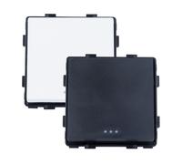 Ledkia Interruptor Pulsador Modern Blanco Black