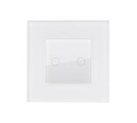 Ledkia Interruptor Táctil Doble con Marco Cristal Modern