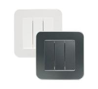 LEDKIA Interruptor Triple Classic Blanco