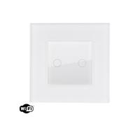 Ledkia Interruptor WiFi Táctil Doble con Marco Cristal Modern