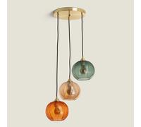 LEDKIA LIGHTING Lámpara Colgante Cristal Tri Klimt Multicolor E27