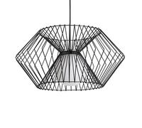 LEDKIA LIGHTING Lámpara Colgante Metal Kelsie Glass I Negro E27