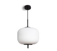 Ledkia Lámpara Colgante Metal y Cristal Beca Negro Black