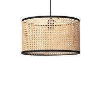 LEDKIA Lámpara Colgante Ratán Huela Natural | E27 | Ideal para Salón, Dormitorio, Comedor | Dimensiones: 220 mm x 380 mm