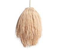 LEDKIA Lámpara Colgante Ratán Kathu Manyoya Natural | Diseño Natural y Elegante | Compatible con Bombilla LED E27 | Uso Interior | Cable Ajustable