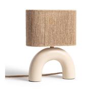 Ledkia Lámpara de Mesa Cerámica y Cuerda Natural Callie Beige